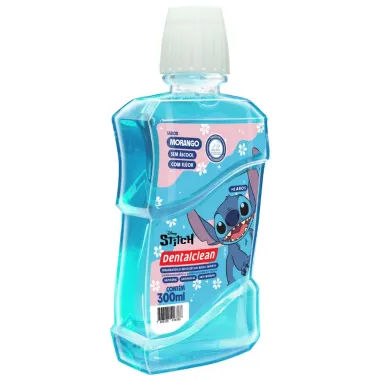 Enxaguante Bucal DentalClean Stitch Sabor Morango 300ml