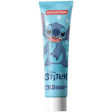 Kit Infantil DentalClean Stitch 3 em 1 Gel Dental 50g, Escova Macia, Fio Dental 20m e Estojo