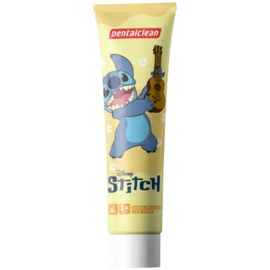 Kit Infantil DentalClean Stitch 3 em 1 Gel Dental 50g, Escova Macia, Fio Dental 20m e Estojo