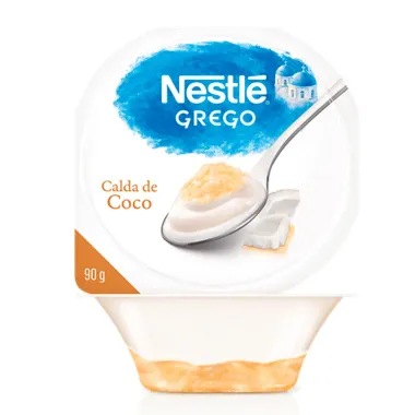 Iogurte Tradicional Grego Nestlé Sabor Calda de Coco 90g