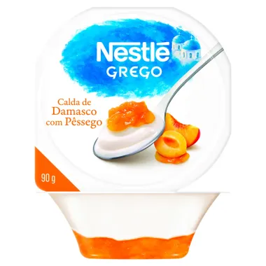 Iogurte Integral Nestlé Grego Calda Damasco com Pêssego 90g