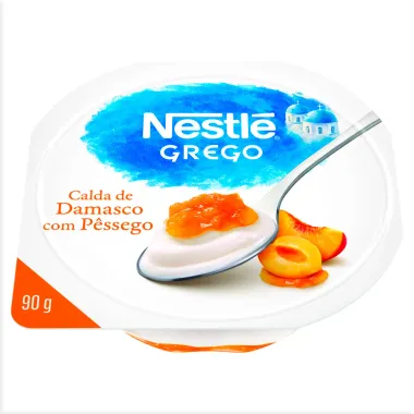 Iogurte Integral Nestlé Grego Calda Damasco com Pêssego 90g