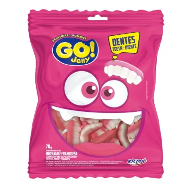 Bala GO! Jelly Dentadura 70g