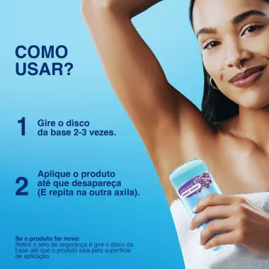 Desodorante Secret em Gel Antitranspirante Lavanda 73g