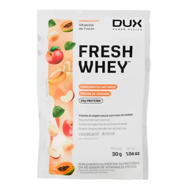 Fresh Whey Dux Sabor Vitamina de Frutas com 20g de Proteína Sachê 30g