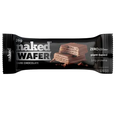 Barra de Proteína Naked Wafer Sabor Dark Chocolate com 3,4g de Proteína 26g
