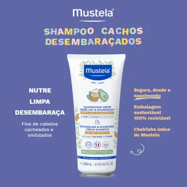 Shampoo Mustela Creme Nutritivo e Desembaraçante 200ml