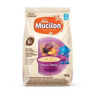 Mucilon Aveia e Ameixa Cereal Infantil Edição Limitada Sachê 180g