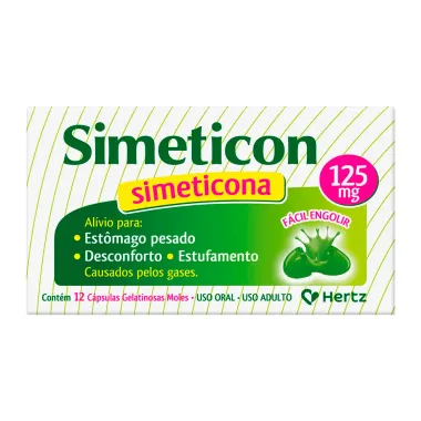 Simeticon 125mg com 12 Cápsulas Gelatinosas Moles