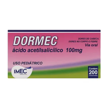 Dormec 100mg Pediátrico com 200 Comprimidos