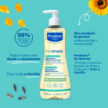 Óleo Mustela Stelatopia 500ml