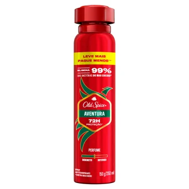 Desodorante Old Spice Aventura 72h Spray Antitranspirante 250ml