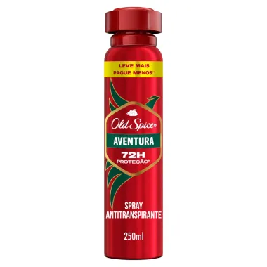 Desodorante Old Spice Aventura Spray Antitranspirante 250ml
