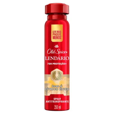 Desodorante Old Spice Antitranspirante Aerossol Lend&aacute;rio 250ml