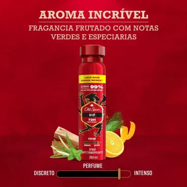 Desodorante Old Spice Vip Spray Antitranspirante 72h 250ml