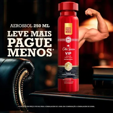 Desodorante Old Spice VIP Spray Antitranspirante 250ml