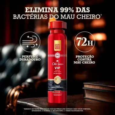 Desodorante Old Spice VIP Spray Antitranspirante 250ml