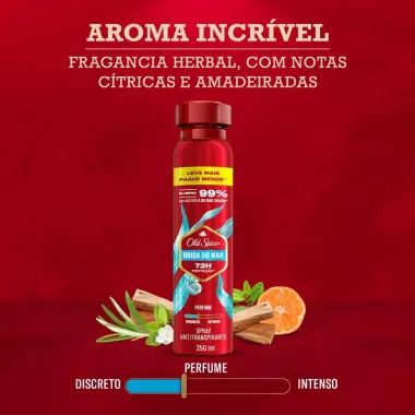 Desodorante Old Spice Brisa do Mar Spray Antitranspirante 250ml