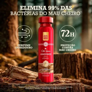 Desodorante Old Spice Amadeirado Spray Antitranspirante 250ml