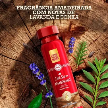 Desodorante Old Spice Amadeirado Spray Antitranspirante 250ml