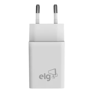Carregador USB Universal ELG 1A 1 Porta WC1A Branco 1 Unidade