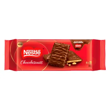 Biscoito Nestlé Chocobiscuits com Cobertura Chocolate ao Leite 80g
