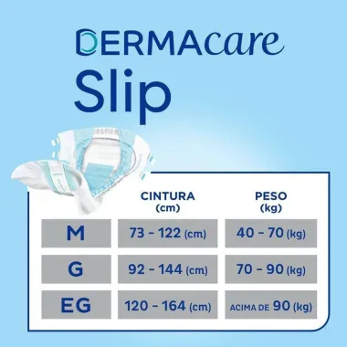 Fralda Geriátrica Tena Dermacare Slip Tamanho EG 24 Unidades Descartáveis