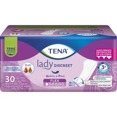 Protetor Diário Tena Lady Discreet Flex 30 Unidades