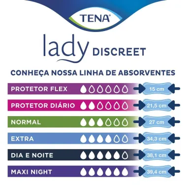 Protetor Diário Tena Lady Discreet Flex 30 Unidades