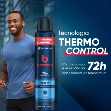 Desodorante Bozzano Men Dry Aerossol 72h Antitranspirante 200ml