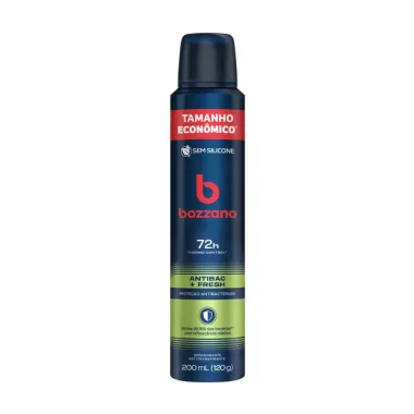 Desodorante Bozzano Men Antibac Fresh Aerossol 72h Antitranspirante 200ml