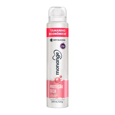 Desodorante Monange Proteção Seca Aerossol Feminino Antitranspirante 200ml