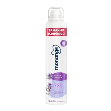 Desodorante Monange Flor de Lavanda Aerossol Feminino Antitranspirante 200ml