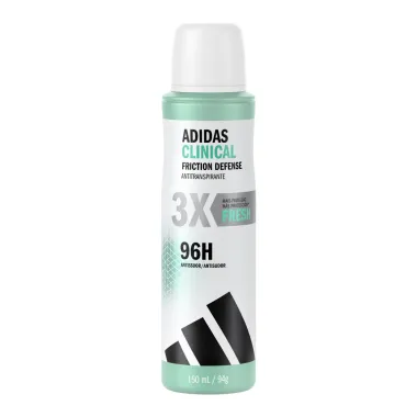Desodorante Adidas Clinical Friction Defense Aerosol Fresh 96h Antissuor Antitranspirante 150ml
