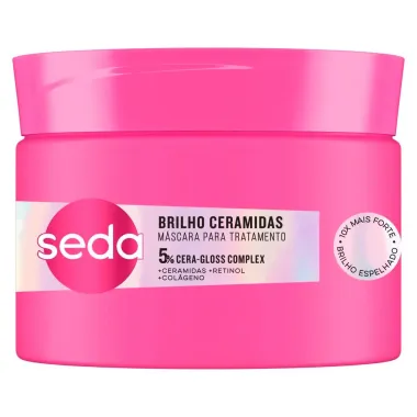Máscara de Tratamento Seda 5% Cera Gloss Complex Brilho Ceramidas 300g