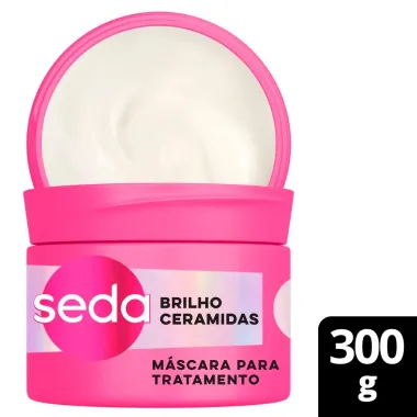 Máscara de Tratamento Seda 5% Cera Gloss Complex Brilho Ceramidas 300g