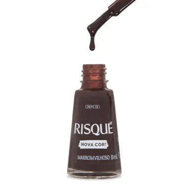 Esmalte Marrom Risqué Marromvilhoso Cremoso com 8ml