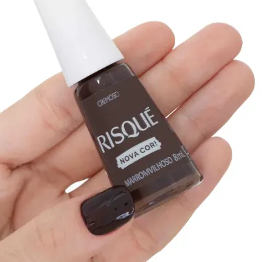 Esmalte Marrom Risqu&eacute; Marromvilhoso Cremoso com 8ml