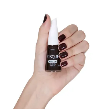 Esmalte Risqué Nova Cor Cremoso Cor Me Deixa Ameixa 8ml
