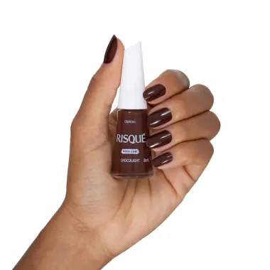 Esmalte Risqué Nova Cor Cremoso Cor Chocolight 8ml