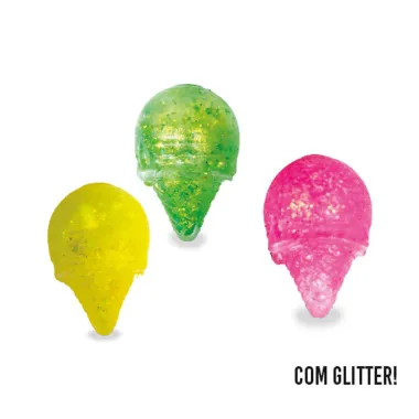 Candy Squish Polibrinq 3+ Anos com Glitter Cores Sortidas 1 Unidade