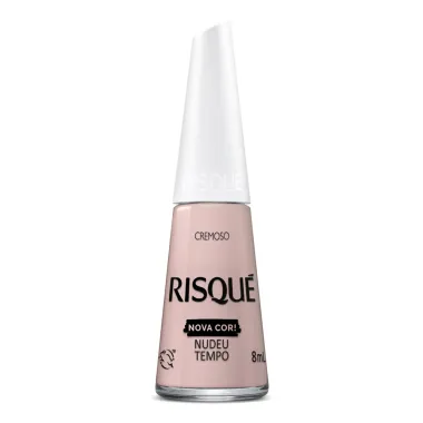 Esmalte Risqué Nova Cor Cremoso Cor Nudeu Tempo 8ml