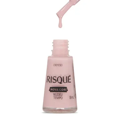 Esmalte Risqu&eacute; Nova Cor Cremoso Cor Nudeu Tempo 8ml