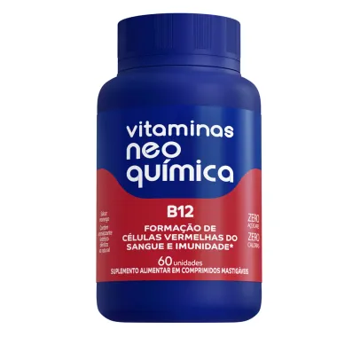 Vitamina B12 Neo Química com 60 Comprimidos Mastigáveis