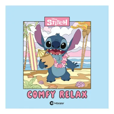 Livro para Colorir Disney Stitch Comfy Relax Cuturama