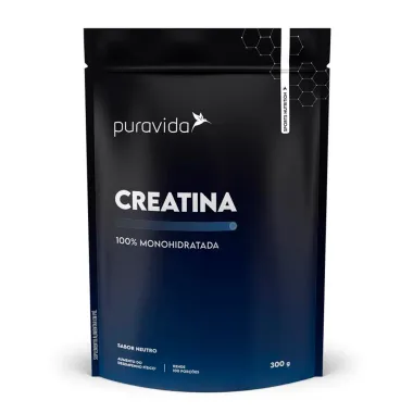 Creatina Puravida 100% Monohidratada Sabor Neutro 300g