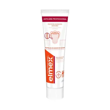 Creme Dental Elmex Proteção Avançada Anticárie Professional com 2 Unidades de 110g cada