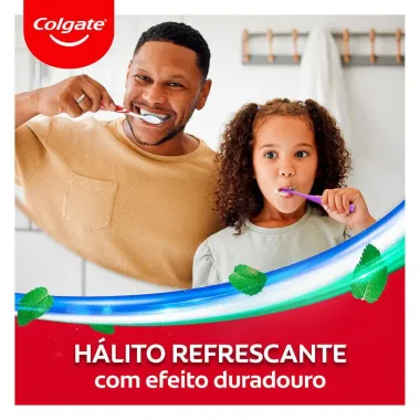 Creme Dental Colgate Tripla Ação Anticárie com Flúor e Cálcio 4 Unidades de 90g cada