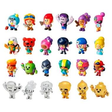 Mini Boneco Colecionável Figures Brawl Start Personagens Sortidas 1 Unidade