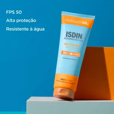 Protetor Solar Isdin Fotoprotector Gel Cream Wet Skin FPS 50 Hidratação Intensa 198g